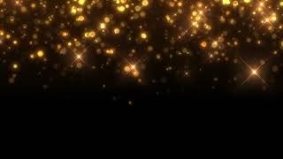 falling golden glitter particles light background video [upl. by Atinek]