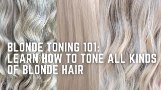 How to Tone Blondes learn to formulate for every color of blonde  icy beige sunny warm [upl. by Hambley194]