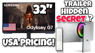 New Odyssey 32quot G7 G70B Panel Info US Pricing  G8 OLED Hidden Secret [upl. by Alleira]