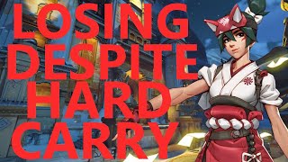 Hard Carrying on Kiriko but still Losing in Overwatch 2 [upl. by Pacorro]