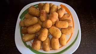 Croquetas de bacalao y huevo duro en panificadora con productos de Mercadona [upl. by Snowman]