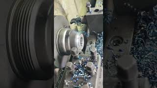 Cnc Turning With Both side tool Cutting Operation 😍✅ cnc turning cncmachining foryou [upl. by Rehpinej]