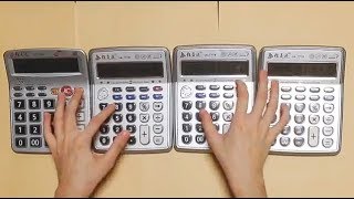 Super Mario Theme  played by Four calculators [upl. by Rockey676]