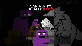 ALPHYS VS PURPLE GUY 2 shorts rapbattleundertalefnaffivenightsatfreddysgamingplush64 [upl. by Foah]