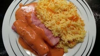 Thermomix TM 31 SchinkenHackRöllchen mit Möhrenreis [upl. by Namrak614]