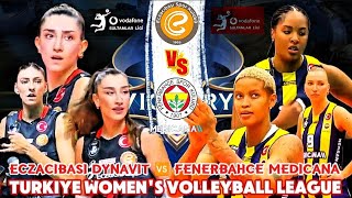 ECZACIBASI DYNAVIT 🆚 FENERBAHCE MEDICANA TURKIYE WOMENS VOLLEYBALL 2024 [upl. by Lucille]