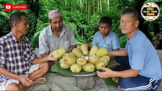 BOIL CHRISTOPHINE स्कुस  Christophine Recipe Cooking in Nepali Village with Sichuan pepper Pickle [upl. by Serilda]