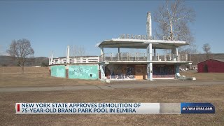 Brand Park Pool demolition approved in Elmira [upl. by Aonian]