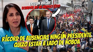 NADIE QUIZO ESTAR A LADO DE NOBOA  CUMBRE DE PRESIDENTES SIN PRESIDENTES [upl. by Etram330]