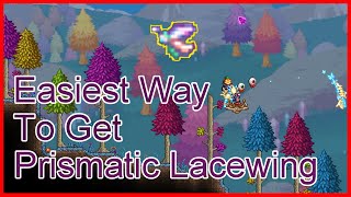 Easiest Way To Catch Prismatic Lacewing in Terraria v1449 [upl. by Gertruda]