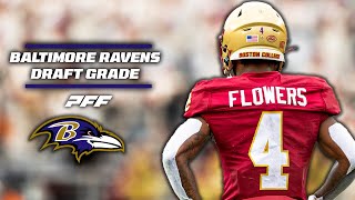 Baltimore Ravens Draft Grade  PFF [upl. by Konstanze]