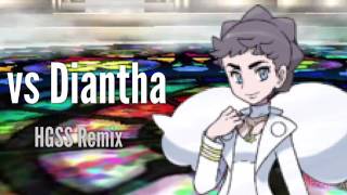 Champion Diantha Battle  HGSS Style Remix [upl. by Thomasa]