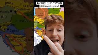 Backpacking Eastern Europe Routes backpackingeurope travel europe [upl. by Maillil]