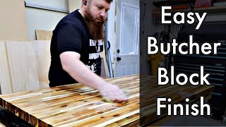 how to finish a butcher block counter top [upl. by Nueoras]