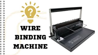 HOW TO USE WIRE BINDING MACHINE [upl. by Halbeib152]