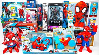 SpiderMan Toy Collection Unboxing Review Spidey and His Amazing Friends Toy Collection [upl. by Auqinaj]