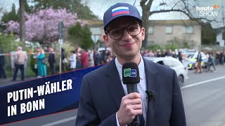 Fabian Köster – als RussiaTodayReporter bei den PutinWahlen  heuteshow vom 22032024 [upl. by Aisatnaf507]