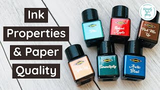 Multiple Fountain Pen Ink Properties amp Importance of Good Quality Paper  Mandy Lynn Plans [upl. by Kind]