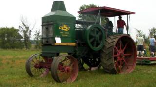 Rumely Oil Pull Model E Startup and Plowing [upl. by Ligriv]