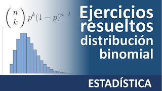 Distribución de probabilidad binomial  ejercicios resueltos [upl. by Dagny885]