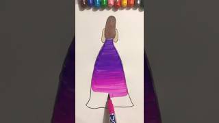 How to easy contrast dress drawing youtubeshorts art shotrs [upl. by Reeva]