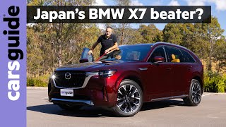 2024 Mazda CX90 review New luxury family SUV takes 3row fight to Genesis GV80  but for 100k [upl. by Fina]