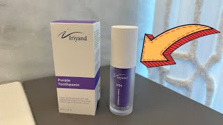 Purple Toothpaste for Teeth whitening by Iriyand  1 Minute Review [upl. by Collar]