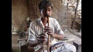 Mohan Lal Lohar making Alghoza [upl. by Anined]