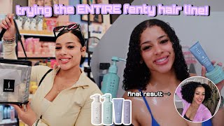 hair vlog buying  trying the ENTIRE FENTY hair care line full wash day routine 🫧⋆｡ °✩ [upl. by Haorbed]