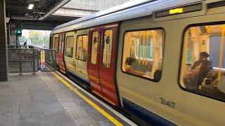 Hammersmith amp City Line S7 Stock 21417 Departing Bromley By Bow [upl. by Rapsag548]