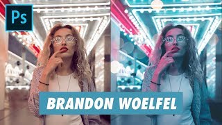 1 Retouche photo à la manière de BRANDON WOELFEL [upl. by Esinyl870]