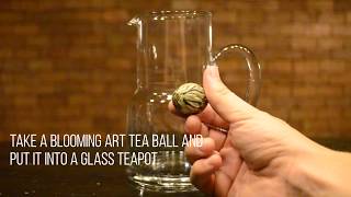 Blooming Tea  How to Prepare Flowering Teas [upl. by Alica]