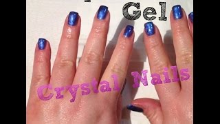 Copertura unghie naturali con GEL  Crystal Nails [upl. by Yelmene]