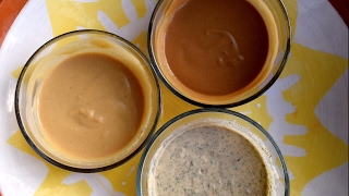 Vegan Tahini Salad Dressing Three Ways [upl. by Yrtneg137]