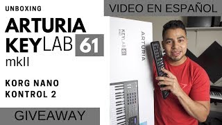 Arturia KeyLab 61 mk2 unboxing y review Español [upl. by Ardekahs]