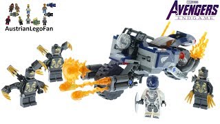 Lego Avengers Endgame 76123 Captain America Outriders Attack Speed Build [upl. by Animsay279]