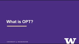 OPT Overview What is OPT [upl. by Eceinahs]