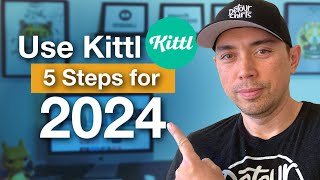 Follow These 5 Steps with Kittl in 2024 to Create Amazing Designs for Print on Demand Full Tutorial [upl. by Adlog100]