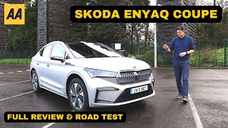 Skoda Enyaq Coupe iV 80  Full Review and Road Test [upl. by Nylarad]