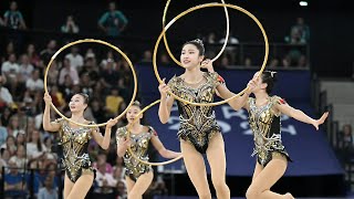 The Chinese team performed perfectly and won the artistic gymnastics competition at Paris Olympics [upl. by Seebeck]