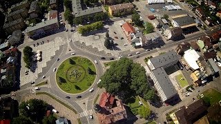 Z lotu ptaka Tomaszów Lubelski Centrum miasta 2014 wwwjanbladpl [upl. by Aneris]