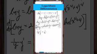 Logarithmic Differentiation  yx222x442 [upl. by Biagio874]