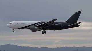 Rare Private Boeing 767238ERN267JR arriving at Las Vegas [upl. by Saisoj]