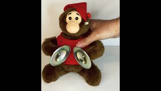 Vintage 70s Clapping Cymbals Monkey Chimp Toy Monkey [upl. by Audley]