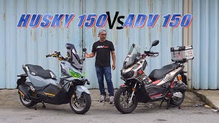 SYM Husky 150 vs Honda ADV 150  Jajan Bikempire96 [upl. by Ecirpak993]