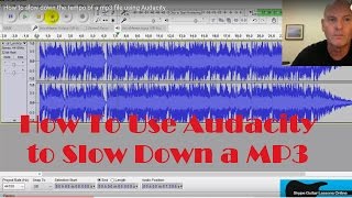 How to slow down the tempo of a mp3 file using Audacity [upl. by Lavinie707]