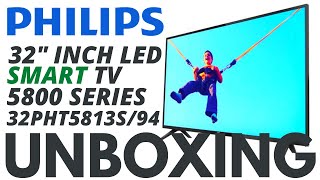 Philips 80 cm 32 inches 5800 Series HD Ready LED Smart TV 32PHT5813S94 Unboxing and Testing [upl. by Chemosh474]