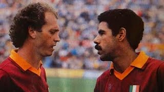 Quando Falcão e Toninho Cerezo ajudaram Roma a chegar a final da CHAMPIONS LEAGUE em 1984 [upl. by Bonita121]