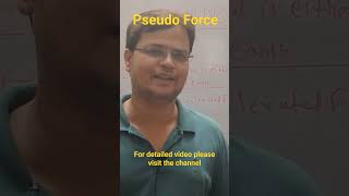 Pseudo Force neet2024 jee physics lawsofmotionclass11 [upl. by Relyt979]