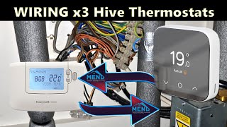 Replacing Outdated Honeywell Complete Hive Mini Thermostat Installation [upl. by Atekan]